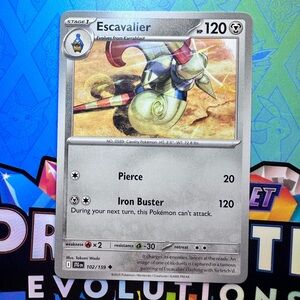 escavalier (102/159) - uncommon — pokémon: journey together
